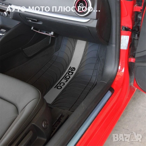 Комплект универсални автомобилни стелки Sparco със Сиви елементи, снимка 2 - Аксесоари и консумативи - 53303064