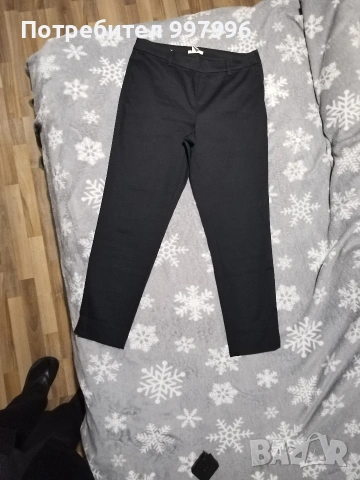 елегантен официален панталон с висока талия-H&M-42номер, снимка 5 - Панталони - 53290245