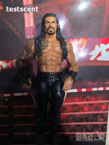 Екшън фигура WWE Roman Reigns Роман Рейнс ELITE SERIES Bloodline mattel figure елит, снимка 10 - Колекции - 49153112