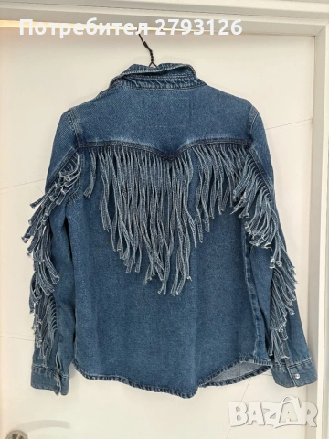 Дамска връхна дънкова риза , снимка 4 - Якета - 53107522