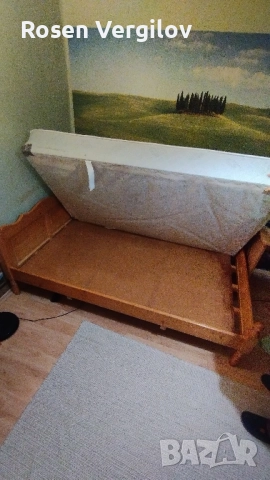 Спалня от масив със здрав матрак., снимка 4 - Спални и легла - 52666251