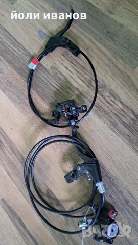 Комплект предна и задна механична с жило спирачки за диск