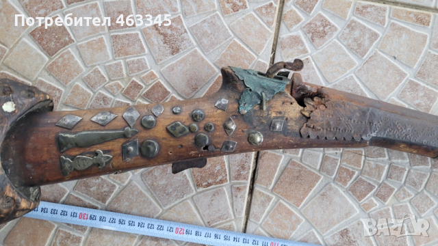 Пушка, кремъклийка, шишане, бойлия, фитилна пушка, снимка 3 - Антикварни и старинни предмети - 52866722