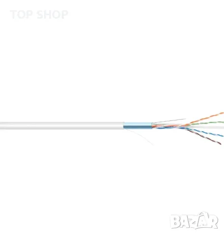 Vultech SC13602-100 мрежов кабел 100 m, Cat6 F/UTP (FTP) бял нова ролка, снимка 2 - Кабели и адаптери - 48932189