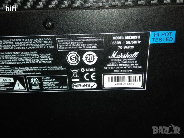 Китарно кубе Marshall MG30CFX, снимка 3 - Китари - 46310523