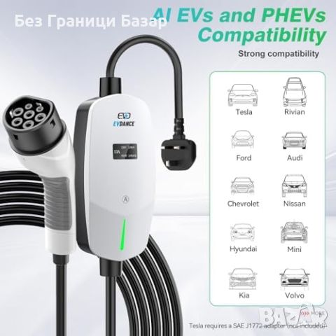 Ново Универсално EV Зарядно 6m с Висококачествен Кабел за електромобил, снимка 5 - Друга електроника - 45191192