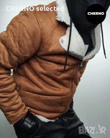 Мъжко шерпа яке тип байкър SAINT MORTA Renegade Faux Suede Sherpa Biker – размер L – Отлично състоян, снимка 4 - Якета - 53623447