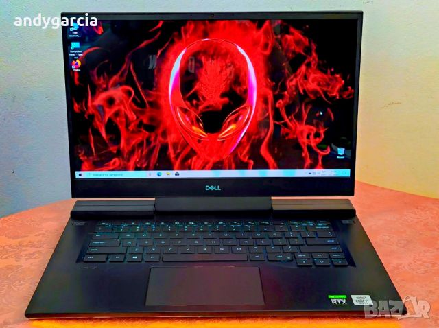 OLED 4K UHD/Core i7-10750H/RTX 2070 8GB/16GB RAM/512GB SSD NVMe/Dell G7 7500 Gaming laptop геймърски, снимка 1