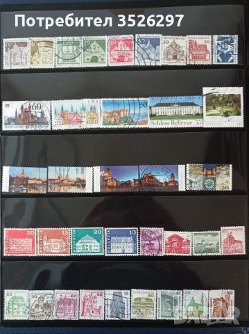 Пощенски марки на теми - архитектура и спорт, снимка 2 - Филателия - 45494794