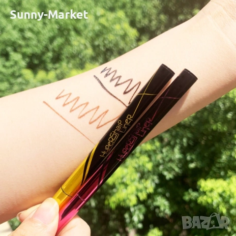 Ултра тънка очна линия писалка, водоустойчива и бързосъхнеща / Цвят: Черен, снимка 5 - Козметика за лице - 53518516