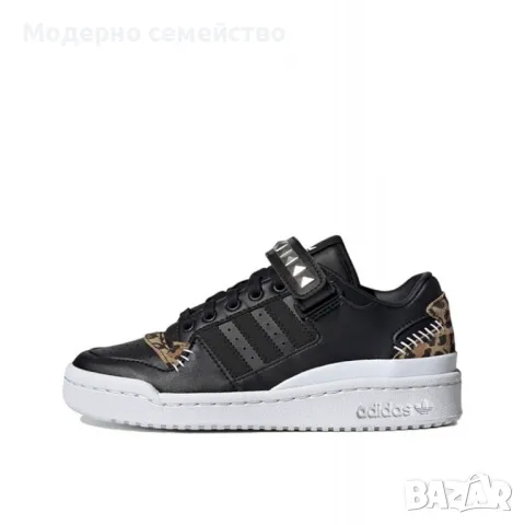 Дамски маратонки ADIDAS Originals Forum Low Black, снимка 5 - Маратонки - 48960212