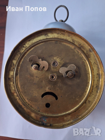 Будилник механичен UNGHANS-Германия. работи точно, звъни, профилактиран , снимка 3 - Антикварни и старинни предмети - 53795289