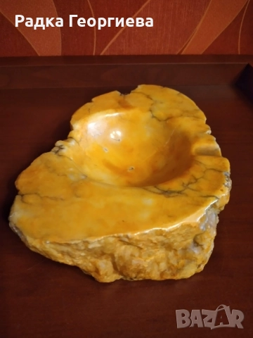 Ретро пепелник- естествен камък, снимка 8 - Антикварни и старинни предмети - 52103598