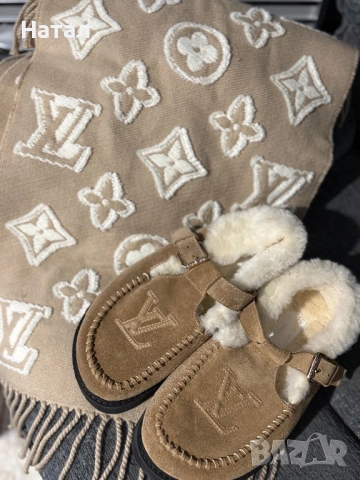 330лв.САМО ДНЕС!!!Louis Vuitton шал и мокасини 36 номер