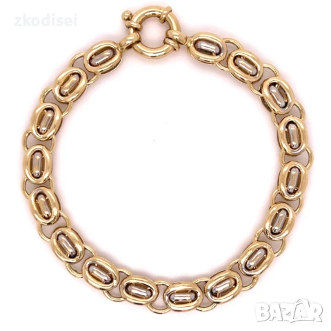 Златна дамска гривна 10,55гр. 19,2см. 14кр. проба:585 модел:32409-5, снимка 1