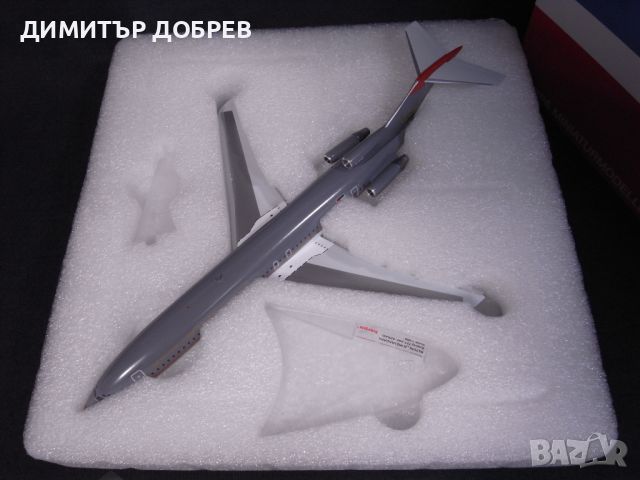 HERPA 1/200 МЕТАЛЕН МАЩАБЕН МОДЕЛ САМОЛЕТ BOEING 727-200 ROYAL JORDANIAN, снимка 10 - Колекции - 46384752