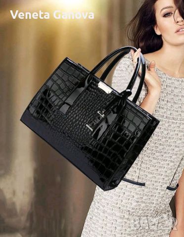 Стилна дамска бизнес чанта, снимка 4 - Чанти - 45489985