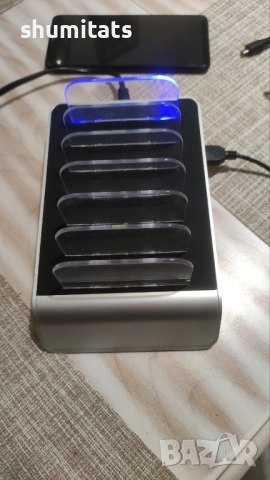 Зарядна станция за 6 телефона/таблета/ и др. 5V 10,2 A 51W, снимка 4 - Оригинални зарядни - 52793078
