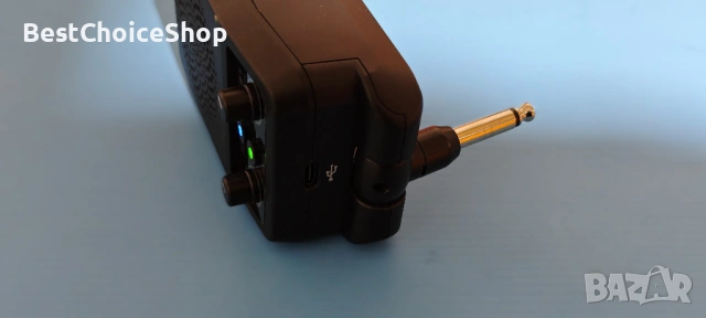 Мини усилвател за китара преносим и презареждащ се – Bluetooth, 4 ефекта, снимка 5 - Китари - 54093338