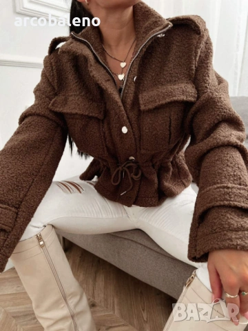 Дамско късо преходно яке, 7цвята , снимка 4 - Якета - 53102403