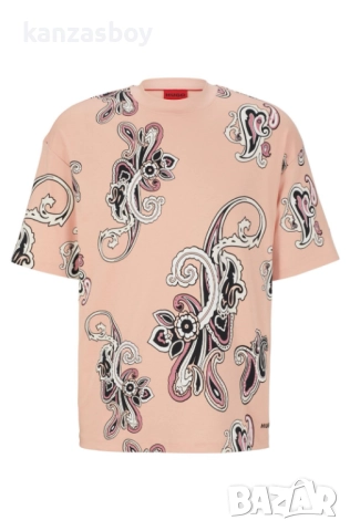 hugo boss oversize-fit pink - страхотна мъжка тениска НОВА БЕЗ ЕТИКЕТИ С, снимка 3 - Тениски - 51694886