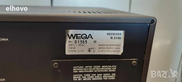 Ресивър WEGA R3140, снимка 4 - Ресийвъри, усилватели, смесителни пултове - 47506569