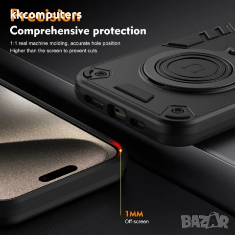 Infinix Note 40 Pro 4G Удароустойчив Metal Ring 360 Калъф и Протектор, снимка 6 - Калъфи, кейсове - 51275060