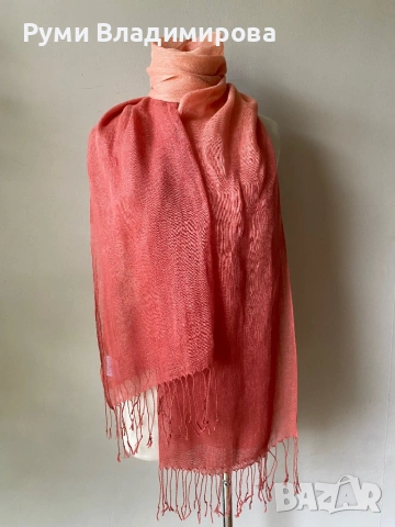 Шал от 100 % лен/ различни видове, снимка 17 - Шалове - 45423454
