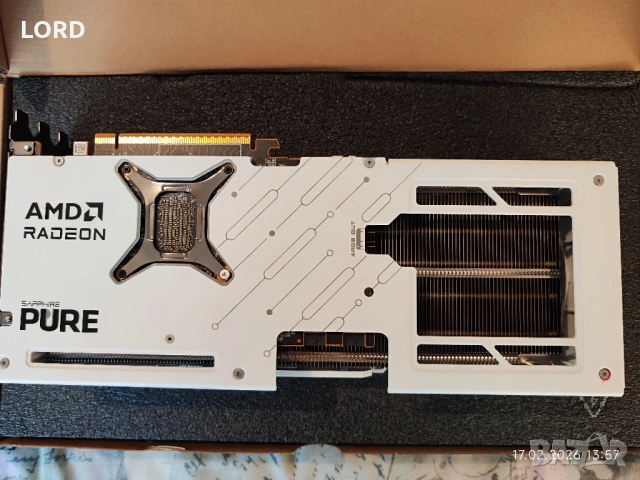 Видеокарта Sapphire Pure AMD Radeon RX 9070 XT OC 16GB, снимка 2 - Видеокарти - 53508923