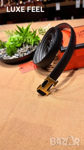 Hermes ⚜️ Естествена Кожа , снимка 6 - Колани - 53396578