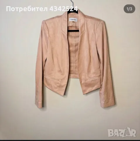 Calvin Klein baby pink jacket /M/, снимка 2 - Сака - 48493306