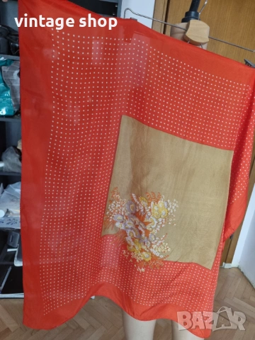 Копринени шалове с точки (различни размери), снимка 17 - Шалове - 54144361