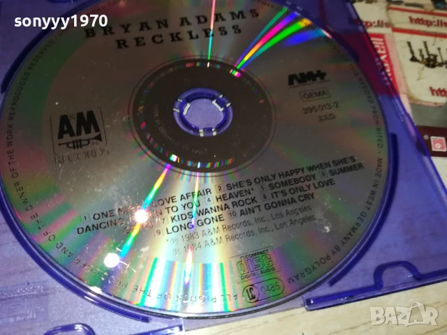 BRYAN ADAMS CD 3007251712, снимка 9 - CD дискове - 51194456