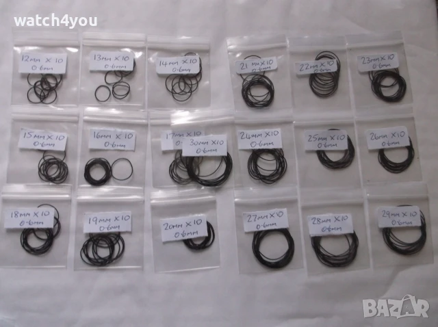 УПЛЪТНЕНИЕ ЗА ЧАСОВНИК.УПЛЪТНЕНИЕ ГАРНИТУРА ЗАДЕН КАПАК.УПЛЪТНИТЕЛИ SEIKO 5 ORIENT.БАЛАНСИ СТЪКЛА ОС, снимка 4 - Други - 21504653