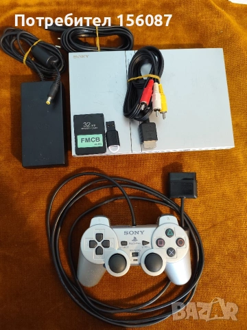 PS2 slim Silver хакнат USB игр, снимка 7 - PlayStation конзоли - 53672498