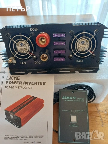 Адаптор 1000 W . 12 V за кола и камион чисто нов неизполдчзван със дистанционо, снимка 4 - Аудиосистеми - 53305283