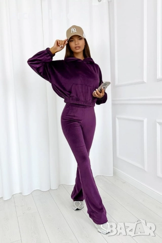 Дамски комплект от две части от кадифе Willow, 3цвята , снимка 12 - Комплекти - 52232433