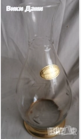 антики гравирани тънкостенки позлата кристал , снимка 14 - Антикварни и старинни предмети - 30401680