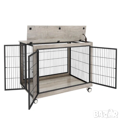 Клетка за куче за вкъщи с колелца / Заграждение за куче в апартамент, снимка 3 - За кучета - 53062147
