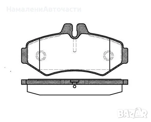 Задни накладки 0733.00 Mercedes, снимка 1 - Части - 48755130