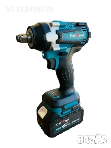Безчетков комбиниран акумулаторен ударен гайковерт-винтоверт KraftRoyal 36V 10Ah 850 N/m, снимка 3 - Винтоверти - 53815829