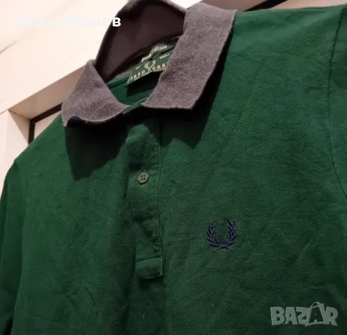 Оригинална фланела Fred Perry, снимка 1 - Блузи - 49601841