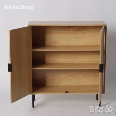 Шкаф дъб сонома-80x30x90 см./скрин дъб сонома, снимка 3 - Шкафове - 51881322