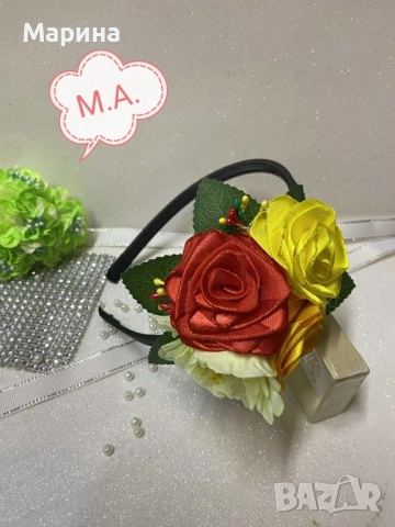 Китка за глава, вариант 22, снимка 6 - Шноли, диадеми, ленти - 51978067