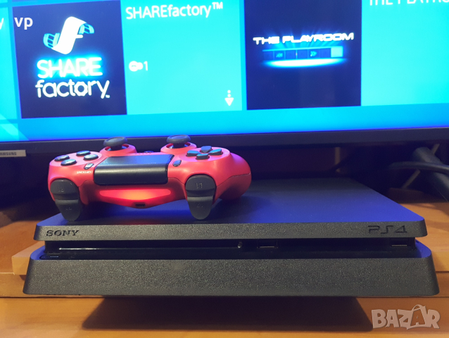 Перфектен Sony PlayStation Slim Fortnite Edition Плейстейшън PS4 с акаунт с игри, СТАВА за ХАК OFW11, снимка 1 - PlayStation конзоли - 45061495