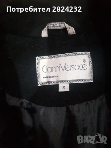 Кашмирено палто на Gianni Versace , снимка 7 - Палта, манта - 53328726
