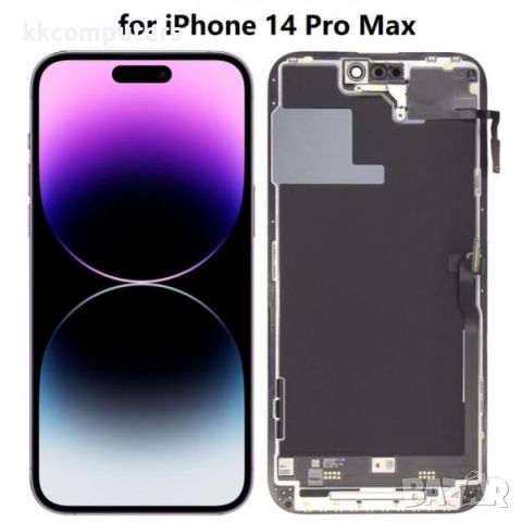 LCD Дисплей за iPhone 14 Pro Max 6.7 + Тъч скрийн / Черен / Баркод : 483407, снимка 1 - Резервни части за телефони - 46445496