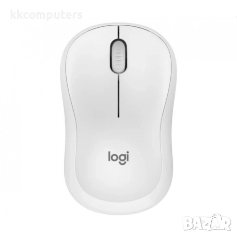 Logitech M240 Silent Bluetooth Мишка - 4000 dpi, 3 бутона, Бяла