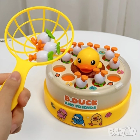 Музикална игра Хвани летящо пате- "B.Duck and Friends Bouncing Carousel" 🦆 , снимка 8 - Музикални играчки - 52639001