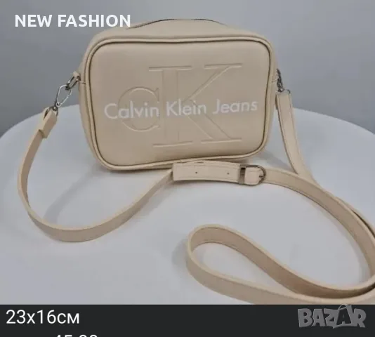 Дамски Кожени Чанти Calvin Klein , снимка 2 - Чанти - 47450073